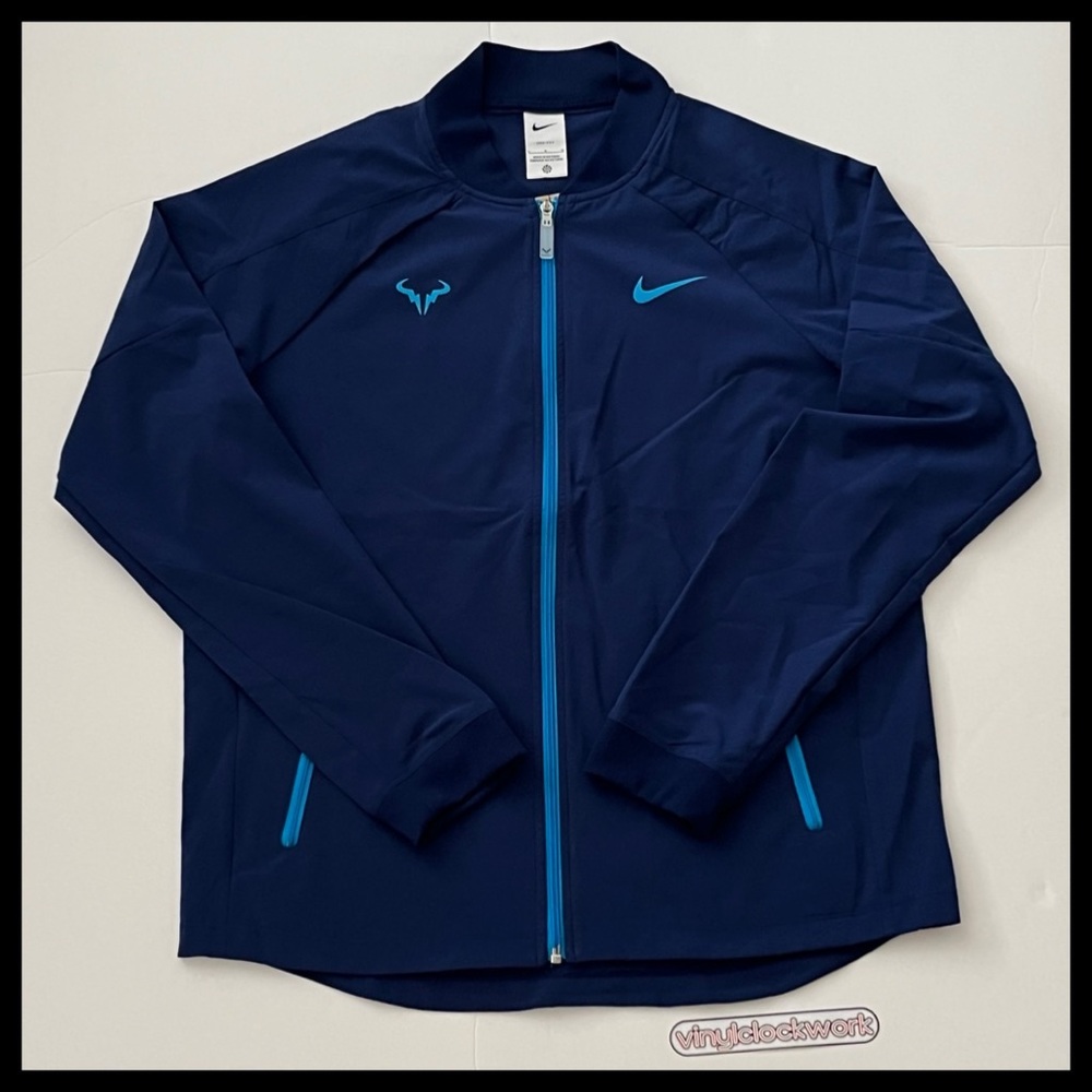 Nike Dri-FIT Rafa Nadal Tennis Jacket Men’s Size Large Blue DV2885-492 $105 NWT